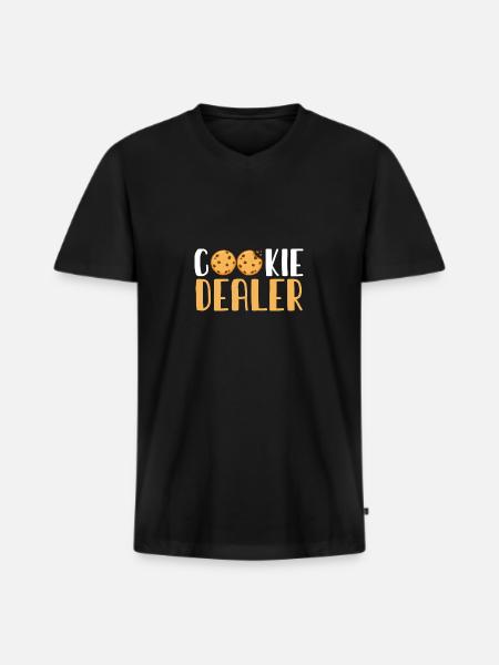 Blagues de Boy Scout - T-shirt encolure en V Premium bio Homme - noir