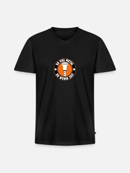 CNC Fräser Zerspanungsmechaniker Programierer - Männer Premium Bio T-Shirt mit V-Ausschnitt - Schwarz