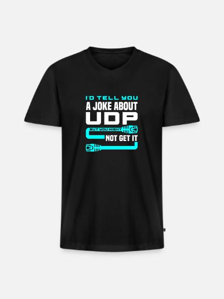 Cybersecurity-Ingenieur Helpdesk-Support IT-Admin - Männer Premium Bio T-Shirt mit V-Ausschnitt - Schwarz