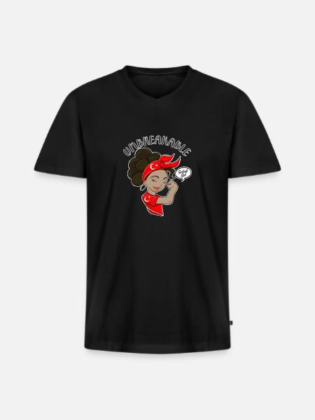 Tyrkisk Pige Ubrydelig I Tyrkisk arv I - Premium økologisk T-shirt med V-hals til mænd - sort