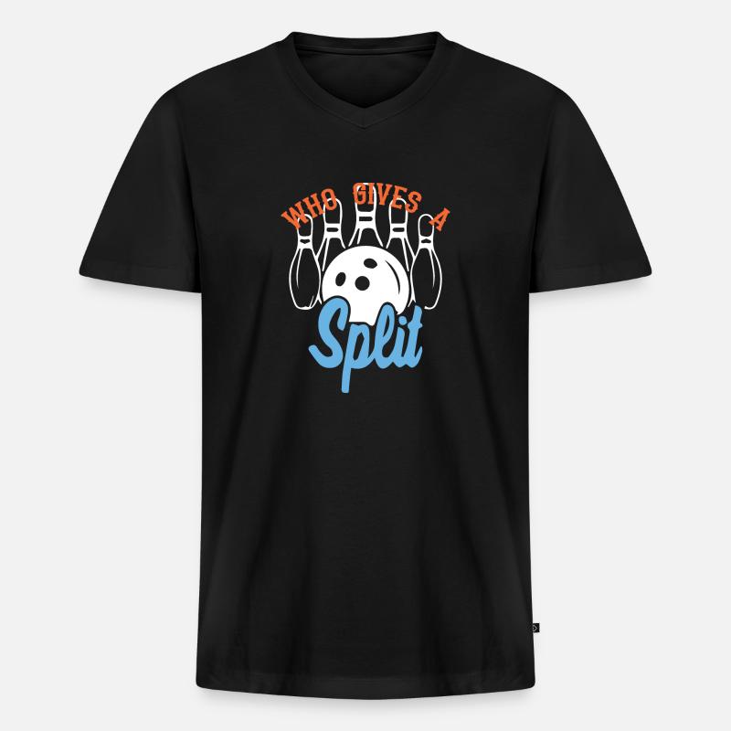 Geteilte Entscheidung - Männer Premium Bio T-Shirt mit V-Ausschnitt - Schwarz