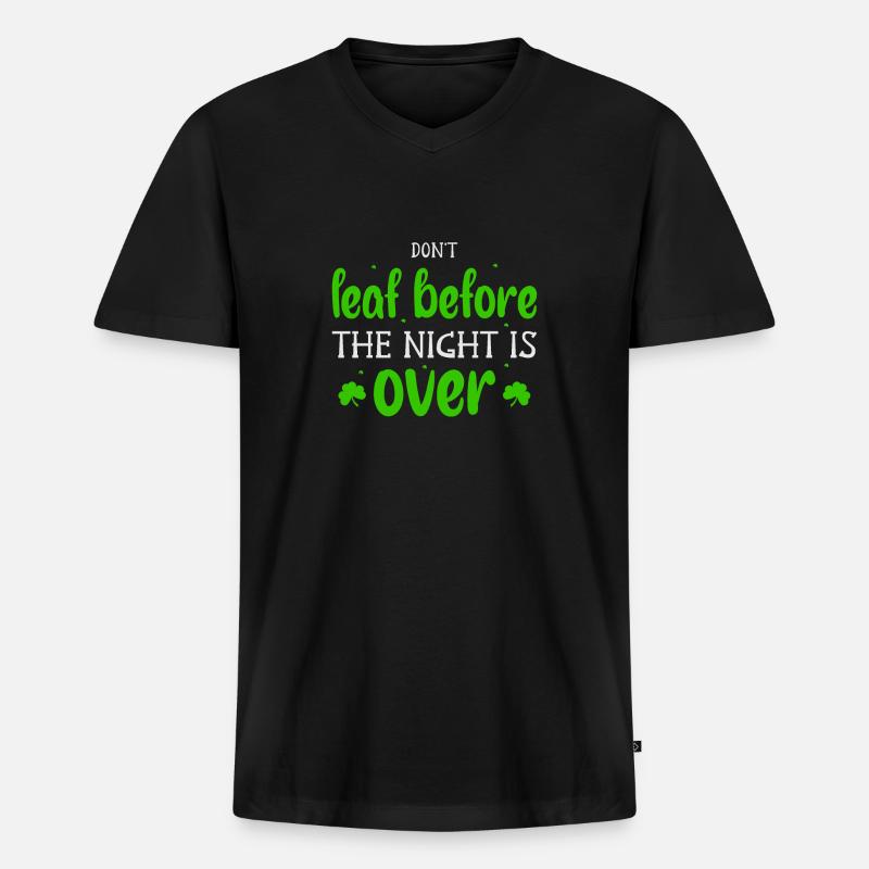 Irisch St. Patricks day - Männer Premium Bio T-Shirt mit V-Ausschnitt - Schwarz