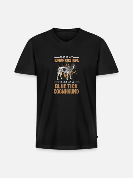 Bluetick Coonhound Gift Funny Saying - Men's Premium Organic T-shirt with V-neck - black