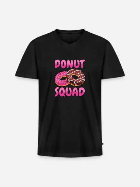 Donut Squad - T-shirt encolure en V Premium bio Homme - noir