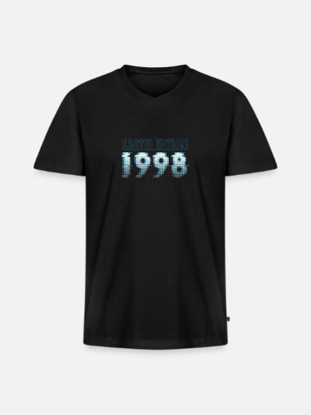 Edition Limitée 1998 Graffiti - T-shirt encolure en V Premium bio Homme - noir