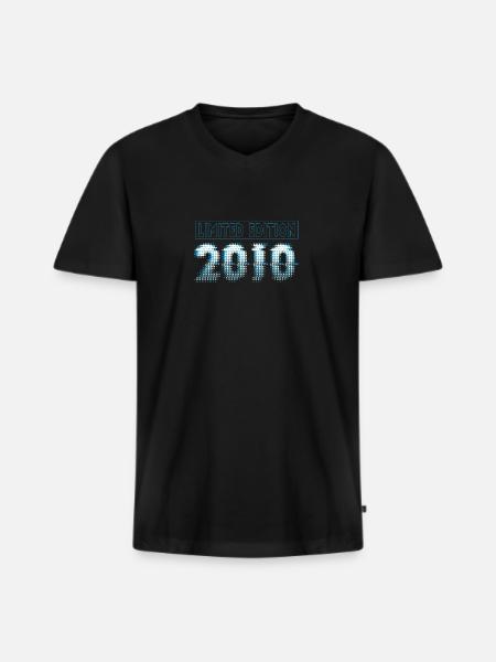 Édition Limitée 2010 Graffiti - T-shirt encolure en V Premium bio Homme - noir
