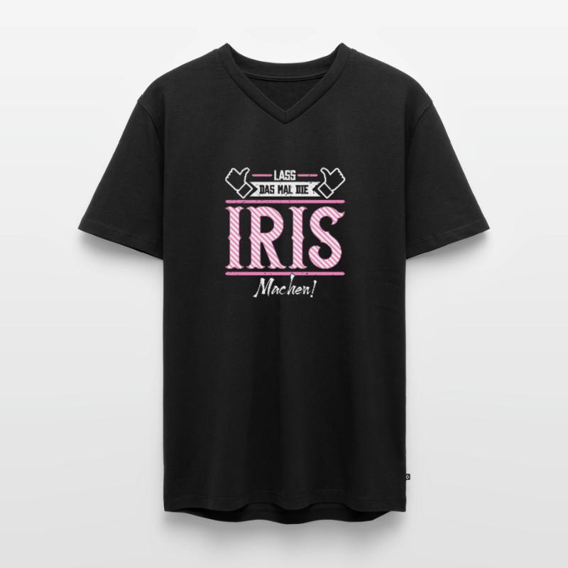 Iris Geschenkidee Geschenk Geburtstag Männer Premium Bio T-Shirt mit V-Ausschnitt