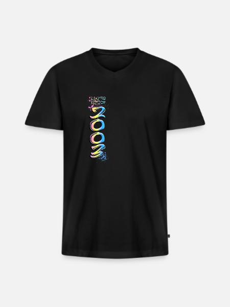 Limited Edition 2003 Graffiti - Men's Premium Organic T-shirt with V-neck - black