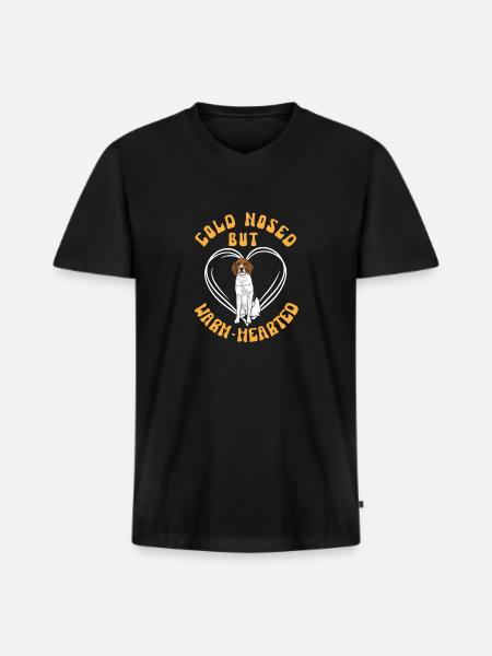 Treeing Walker Coonhound - Men's Premium Organic T-shirt with V-neck - black