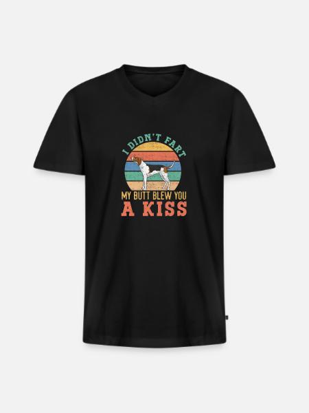 Treeing Walker Coonhound - Men's Premium Organic T-shirt with V-neck - black