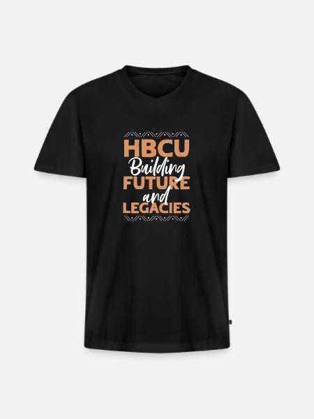 Coyote Jäger - Männer Premium Bio T-Shirt mit V-Ausschnitt - Schwarz