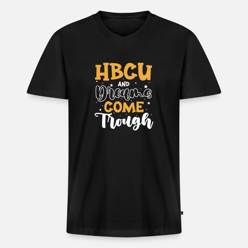 Coyote Jäger - Männer Premium Bio T-Shirt mit V-Ausschnitt - Schwarz