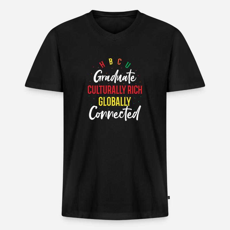 Coyote Jäger - Männer Premium Bio T-Shirt mit V-Ausschnitt - Schwarz