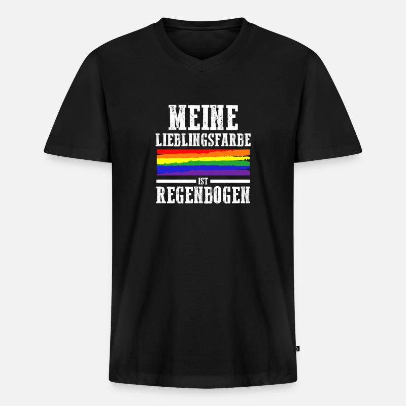 Schullehrer Lehrer - Männer Premium Bio T-Shirt mit V-Ausschnitt - Schwarz