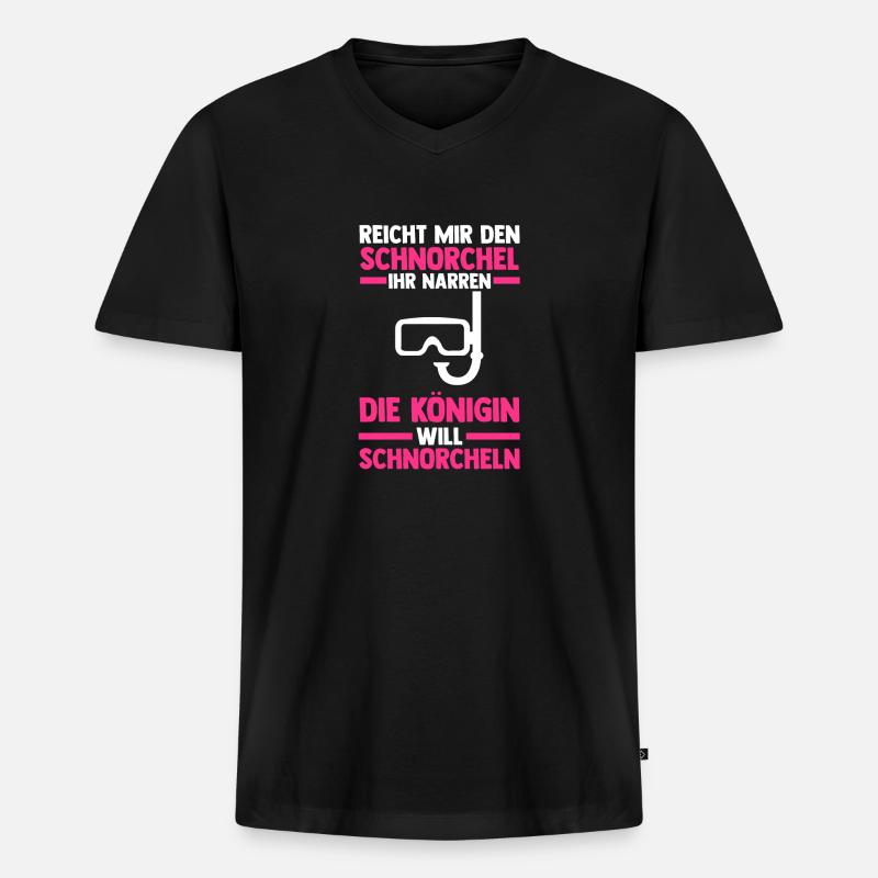 Schullehrer Lehrer - Männer Premium Bio T-Shirt mit V-Ausschnitt - Schwarz