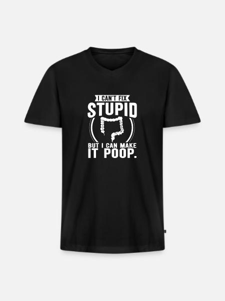 Gastroenterology Endoscopy Colonoscopy - Men's Premium Organic T-shirt with V-neck - black