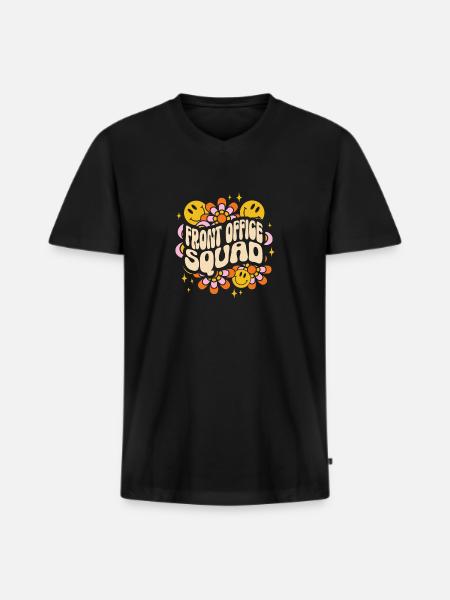 Secretary Administrative Assistant Office Clerk - Men's Premium Organic T-shirt with V-neck - black