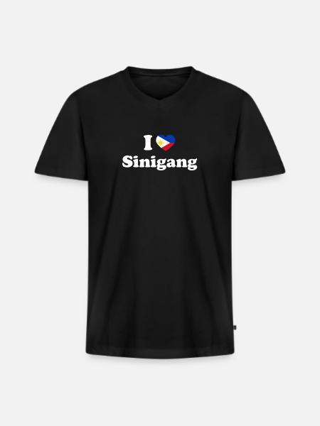 Philippinisch-philippinisches Essen Sinigang Erbe - Männer Premium Bio T-Shirt mit V-Ausschnitt - Schwarz