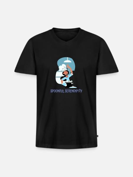 Chef Cook Kitchen Culinary Retro Bake Restaurant - Men's Premium Organic T-shirt with V-neck - black