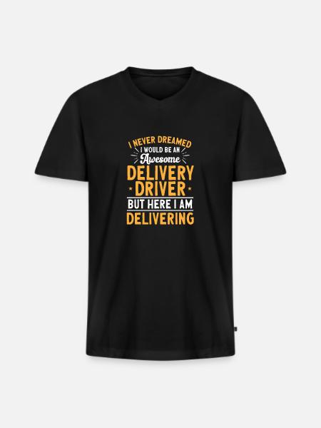 Supplier Package Delivery - Men's Premium Organic T-shirt with V-neck - black