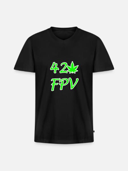 420 FPV - Männer Premium Bio T-Shirt mit V-Ausschnitt - Schwarz