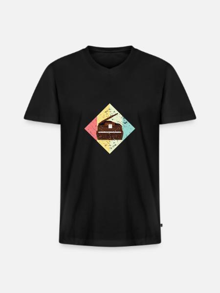 Piano piano - Men's Premium Organic T-shirt with V-neck - black