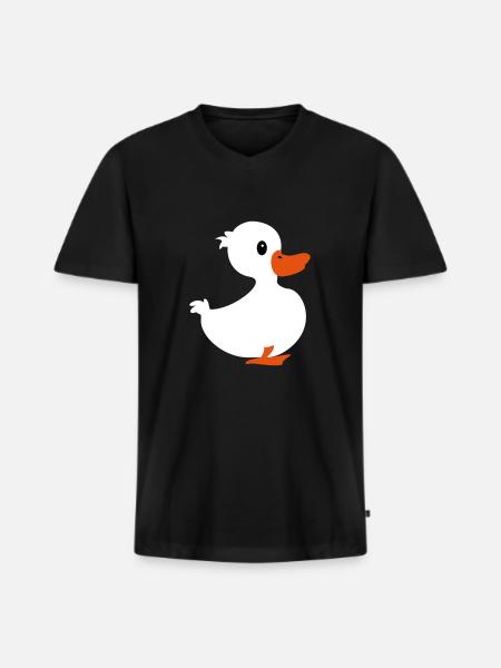 Little Duckling / Little Ducky (3c) - Men's Premium Organic T-shirt with V-neck - black
