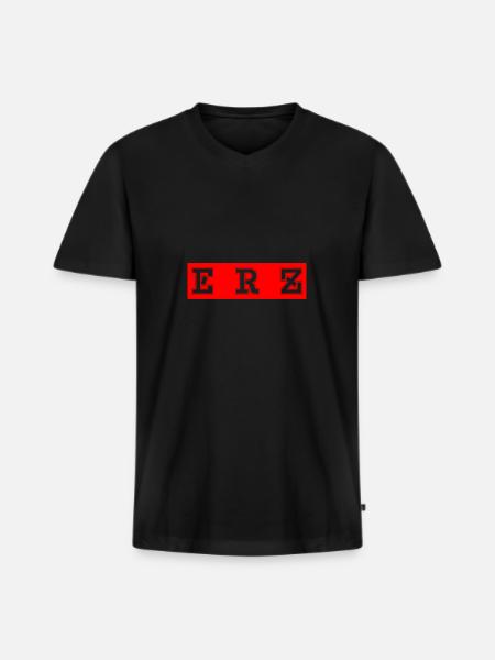 Erzgebirge meine Heimat - Männer Premium Bio T-Shirt mit V-Ausschnitt - Schwarz