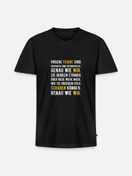 Funny Quotes Sarcastic Quotes Politics Quotes - Men's Premium Organic T-shirt with V-neck - black