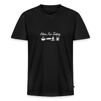 Wakeboard - Männer Premium Bio T-Shirt mit V-Ausschnitt - Schwarz - Vorne - Nico (187cm)