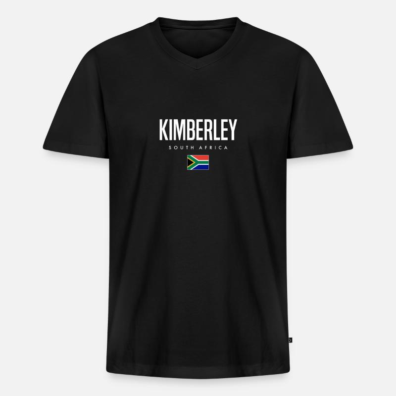 Kimberley Südafrika - Männer Premium Bio T-Shirt mit V-Ausschnitt - Schwarz
