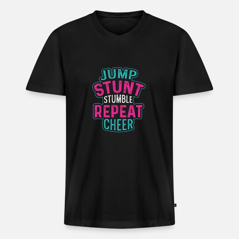Stunt stolpern Flyer Geschenk - Männer Premium Bio T-Shirt mit V-Ausschnitt - Schwarz