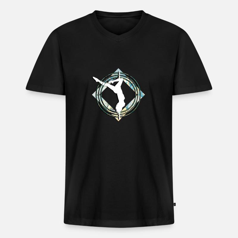 Liebespastanztanz Stripper Geschenk - Männer Premium Bio T-Shirt mit V-Ausschnitt - Schwarz