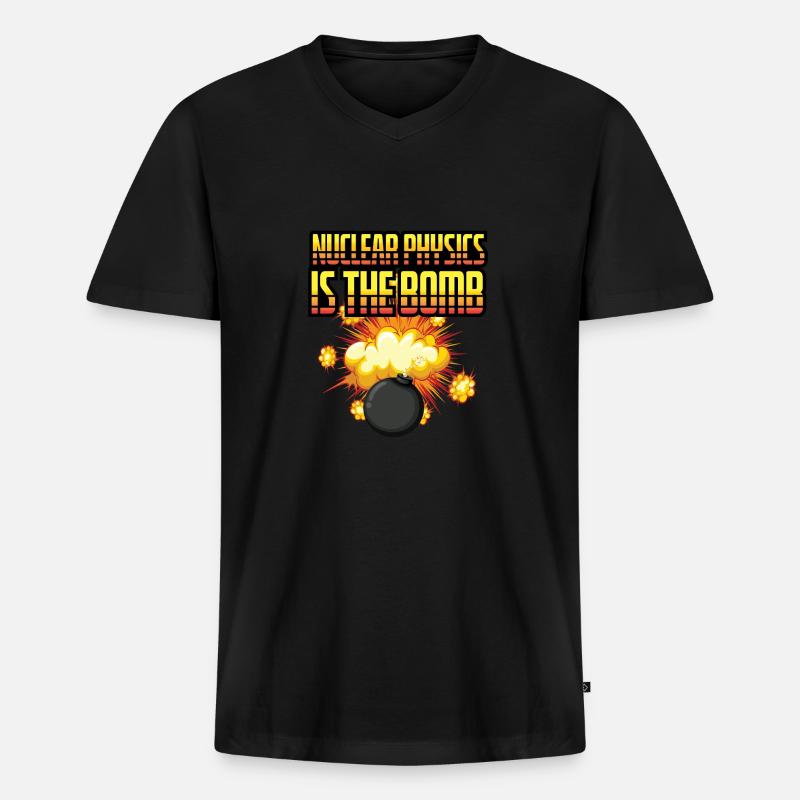 Kernphysik Wissenschaftler oder Ausbilder Gift - Männer Premium Bio T-Shirt mit V-Ausschnitt - Schwarz