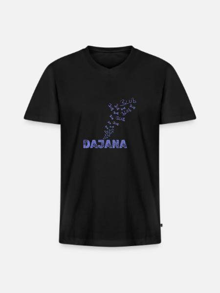 Sailing Dajana - Men's Premium Organic T-shirt with V-neck - black