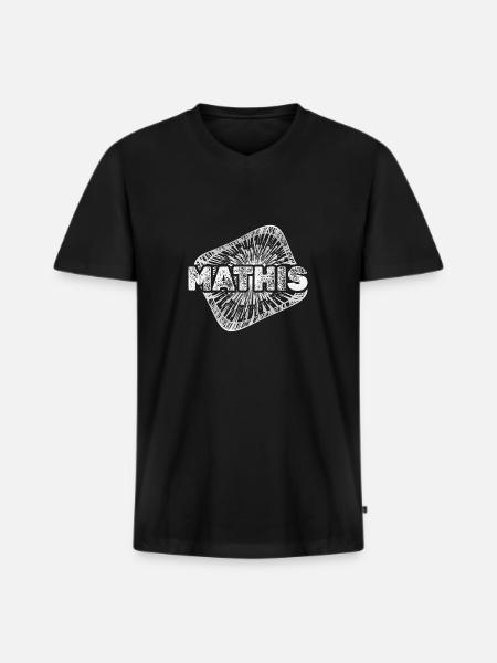 Stardust Mathis - Men's Premium Organic T-shirt with V-neck - black