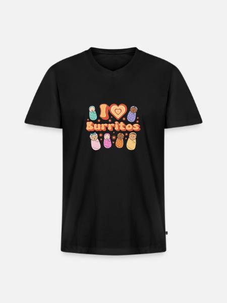 Krankenschwester Baby Entbindungsschwester - Männer Premium Bio T-Shirt mit V-Ausschnitt - Schwarz