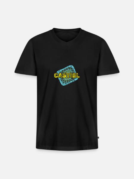 Warp Castiel - Men's Premium Organic T-shirt with V-neck - black