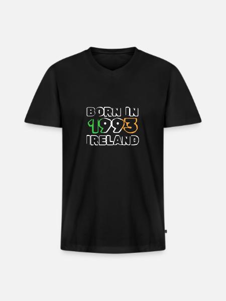 Ireland 1993 - Männer Premium Bio T-Shirt mit V-Ausschnitt - Schwarz