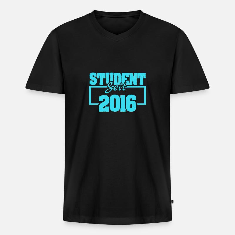 2016 2016 - Männer Premium Bio T-Shirt mit V-Ausschnitt - Schwarz