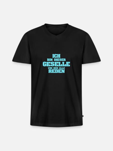 Occupation journeyman - Men's Premium Organic T-shirt with V-neck - black