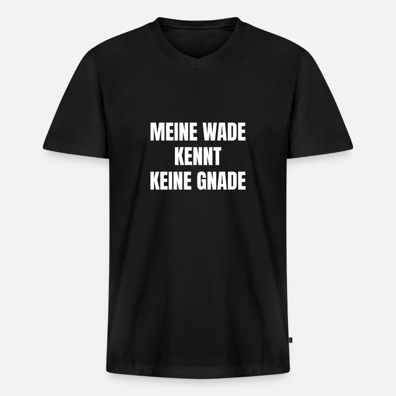 Fahrradfahrer - Männer Premium Bio T-Shirt mit V-Ausschnitt - Schwarz