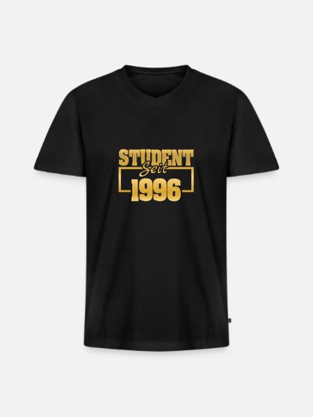 seit 1996 - Männer Premium Bio T-Shirt mit V-Ausschnitt - Schwarz