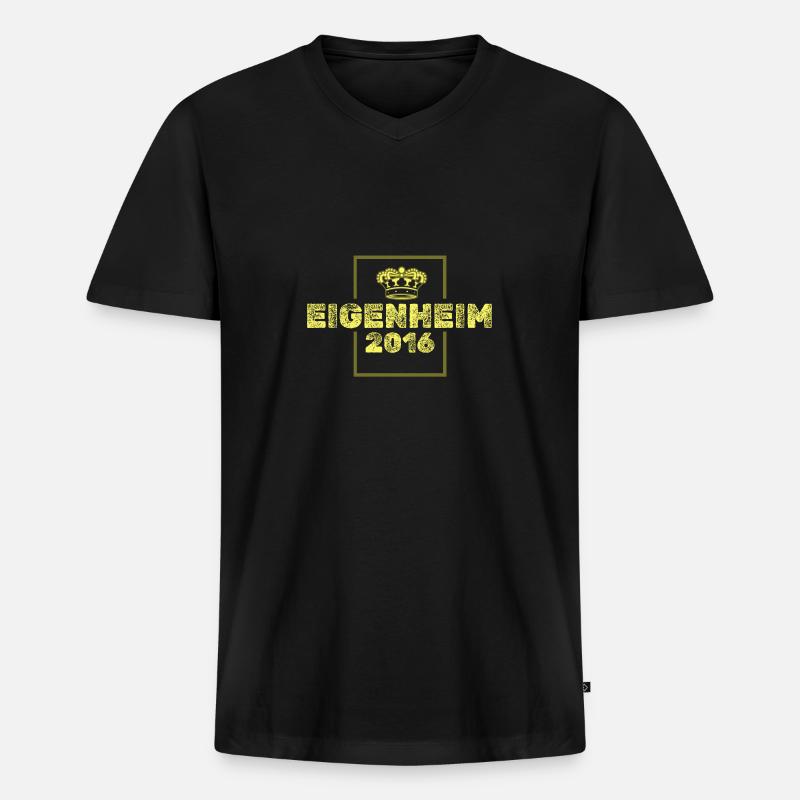Eigenheim 2016 - Männer Premium Bio T-Shirt mit V-Ausschnitt - Schwarz