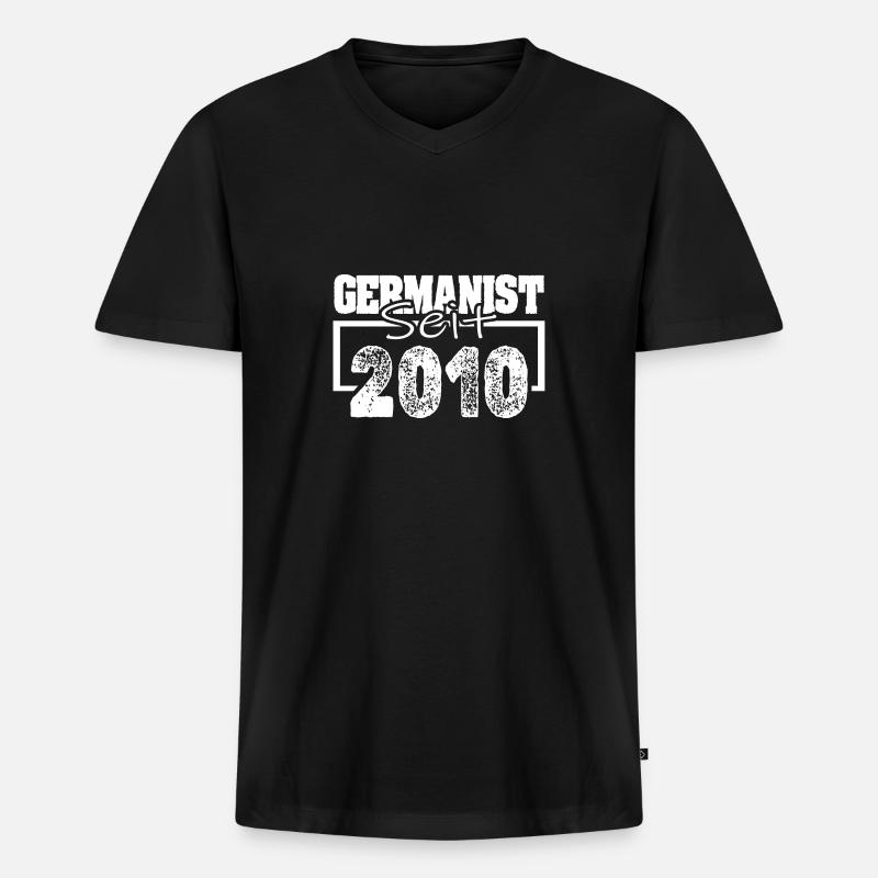 Beruf 2010 - Männer Premium Bio T-Shirt mit V-Ausschnitt - Schwarz
