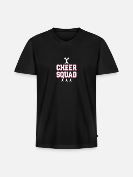 Cheerleading Cheer Squad Cheer Squad - Men's Premium Organic T-shirt with V-neck - black