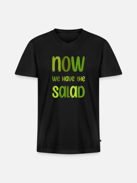 Denglisch Funny Saying Gift - Men's Premium Organic T-shirt with V-neck - black