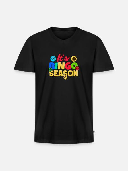 Bingo Game Season Bingo - Men's Premium Organic T-shirt with V-neck - black