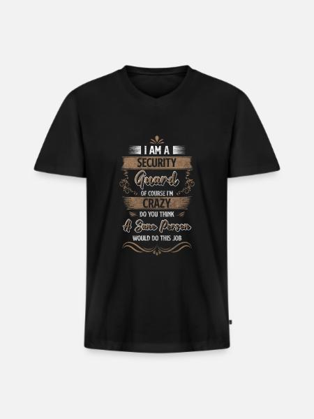 Security Building Specialist - Men's Premium Organic T-shirt with V-neck - black