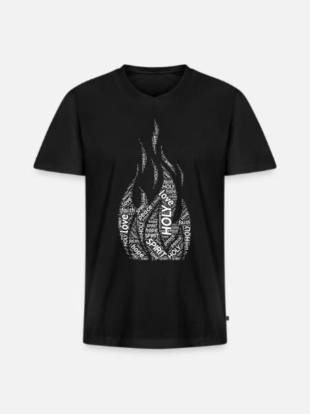 Jesus Jesus Jesus Jesus Holy Spirit Holy Spirit - Men's Premium Organic T-shirt with V-neck - black